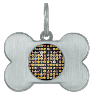 Placa Para Mascotas emoji de halloween