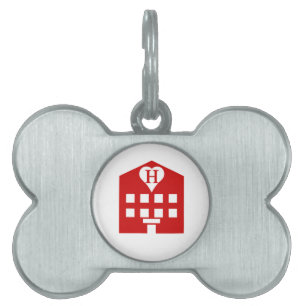 Placa Para Mascotas Emoji japonesa del Love Hotel