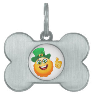 Placa Para Mascotas emoji leprechaun
