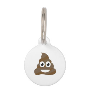 Placa Para Mascotas Emoji linda divertida del impulso