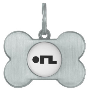 Placa Para Mascotas EMOJI ORZ Emoticon Kaomoji