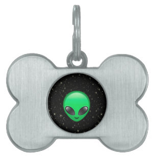 Placa Para Mascotas emojis alienígenas
