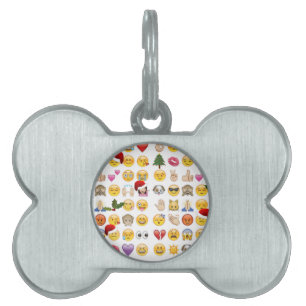 Placa Para Mascotas emojis navidades