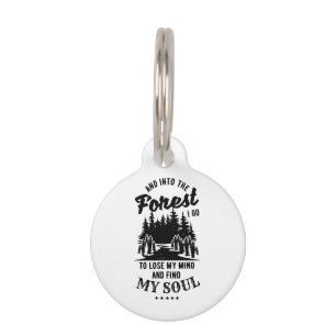 Placa Para Mascotas En el bosque voy