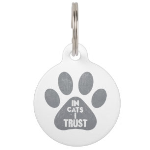 Placa Para Mascotas En el gato confío