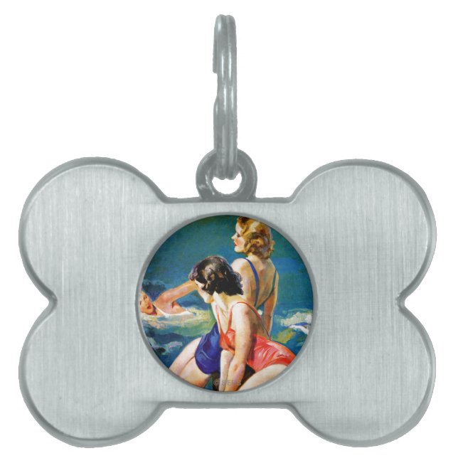 Placa Para Mascotas En la piscina (Frente)