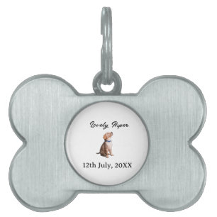 Placa Para Mascotas encantador nombre de mascota fecha foto barra bebi