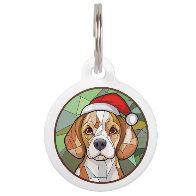 Placa Para Mascotas Encanto Canino Encantador: Navidad con tema de Bea (Anverso)