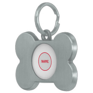 Placa para mascotas enmarcada