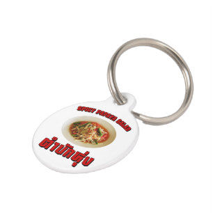 Placa Para Mascotas Ensalada de Papaya picante [Tam Mak Hung]