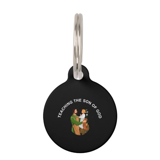 PLACA PARA MASCOTAS ENSEÑANDO AL HIJO DE DIOS (Anverso)