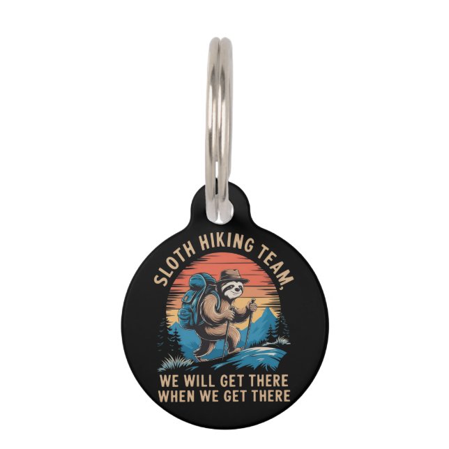 Placa Para Mascotas Equipo De Senderismo De Tragamonedas Llegaremos Cu (Anverso)