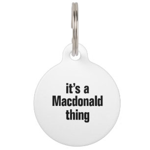 Placa Para Mascotas es algo macdonald