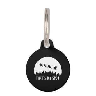 Placa Para Mascotas Es gracioso que sea mi sesión de Navidad en Sleigh