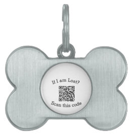 Placa Para Mascotas Escanear código QR perdido encontrado código masco