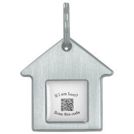 Placa Para Mascotas Escanear código QR perdido me encontró código masc