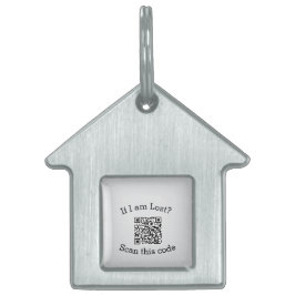 Placa Para Mascotas Escanear código QR perdido me encontró código masc