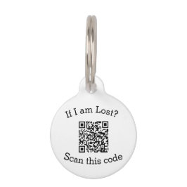 Placa Para Mascotas Escanear código QR perdido me encontró código masc