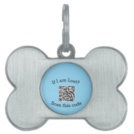 Placa Para Mascotas Escanear código QR perdido me encontró código masc