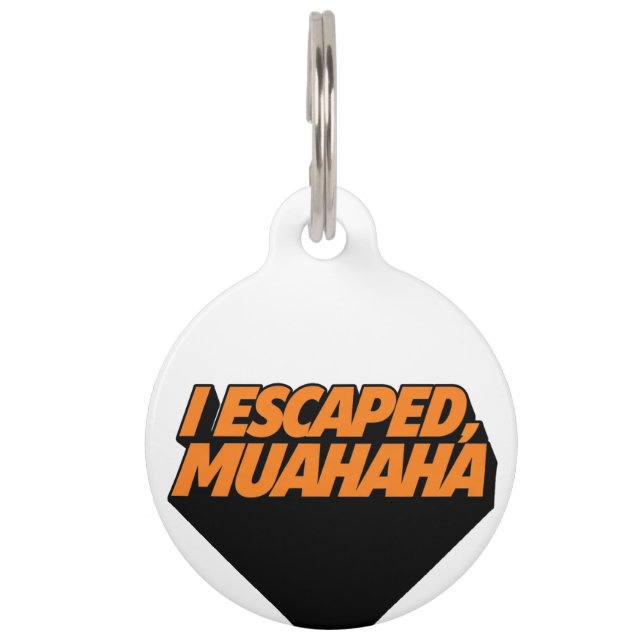 Placa Para Mascotas Escapó (Anverso)