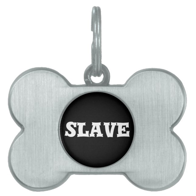 Placa Para Mascotas esclavo (Frente)
