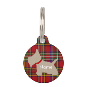 Placa Para Mascotas Escocia no 8 Wheaten
