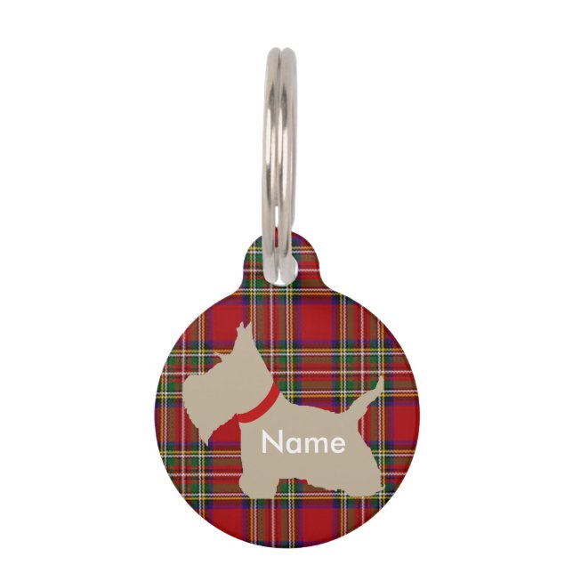 Placa Para Mascotas Escocia no 8 Wheaten (Anverso)