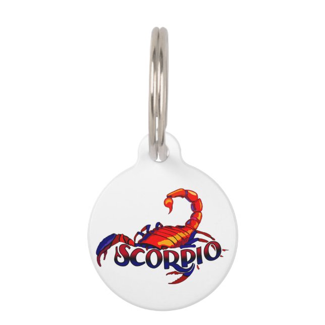 Placa Para Mascotas Escorpio (Anverso)