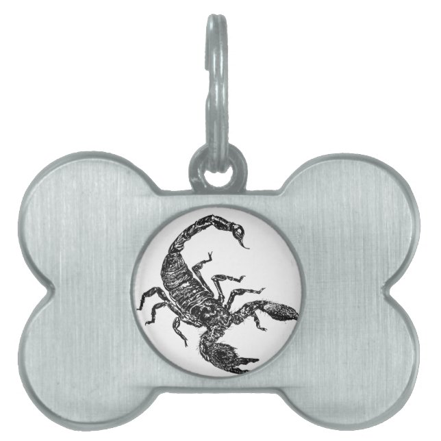 Placa Para Mascotas Escorpión (Frente)