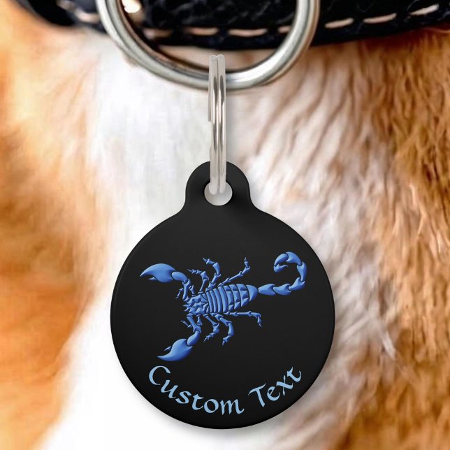 Placa Para Mascotas Escorpión Azul (Subido por el creador)
