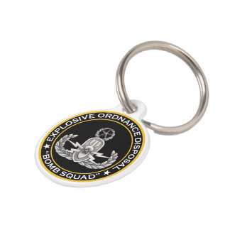 Placa Para Mascotas Escuadrón de la muerte principal del EOD