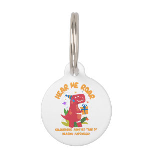 Placa Para Mascotas Escuchar rugir Cochlear Implante Audiencia Cumplea
