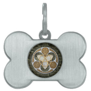 Placa Para Mascotas Escudo céltico