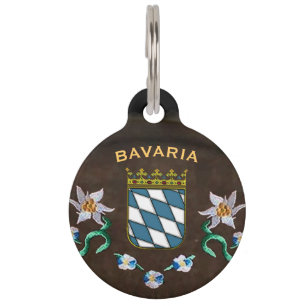 Placa Para Mascotas Escudo de armas de Baviera