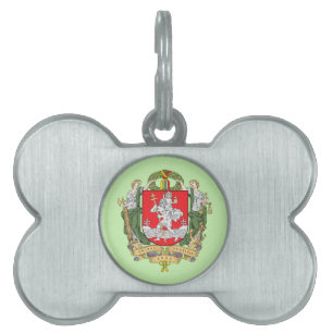 Placa Para Mascotas Escudo de Vilna, etiqueta de identificación de mas