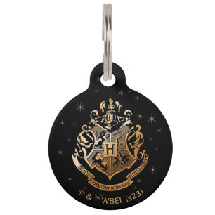 Placa Para Mascotas ESCUDO dorado de HOGWARTS™