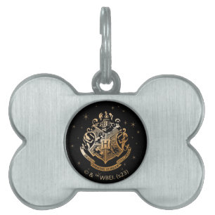 Placa Para Mascotas ESCUDO dorado de HOGWARTS™