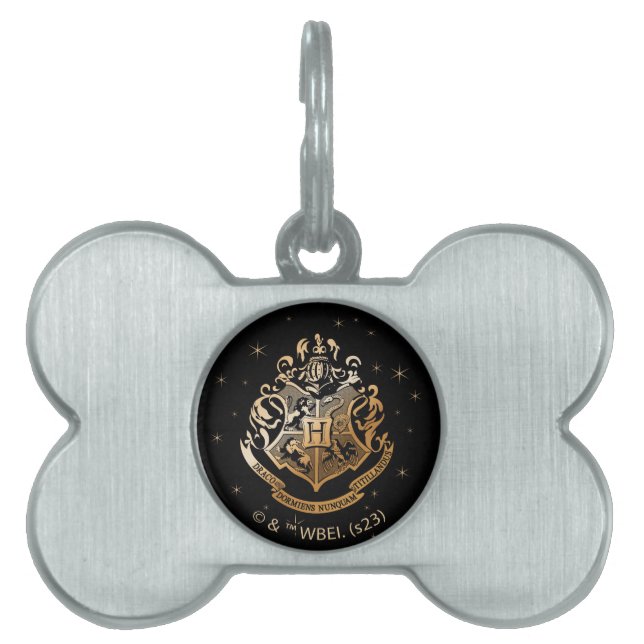 Placa Para Mascotas ESCUDO dorado de HOGWARTS™ (Frente)