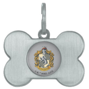 Placa Para Mascotas Escudo Hufflepuff