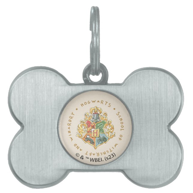 Placa Para Mascotas Escuela de Brujería y Asistencias HOGWARTS™ (Frente)