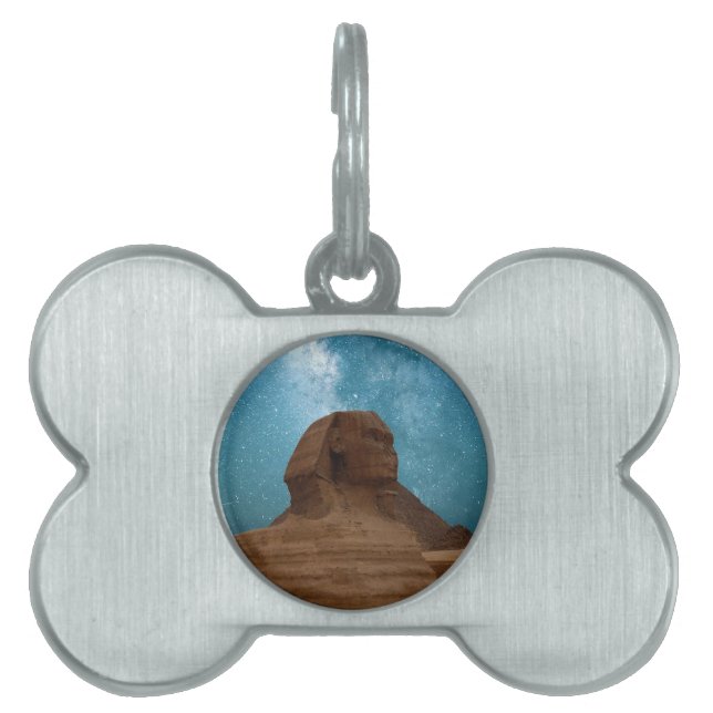 Placa Para Mascotas Esfinge: Egipto (Frente)
