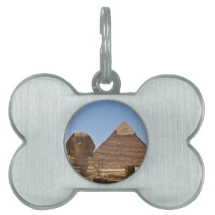 Placa Para Mascotas Esfinge Y Pirámide