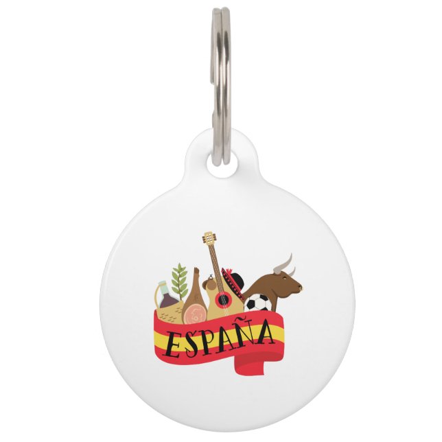 Placa Para Mascotas Espana (Anverso)