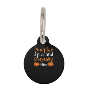 Placa Para Mascotas Especias De Calabaza Y Todo Lo Bonito Halloween