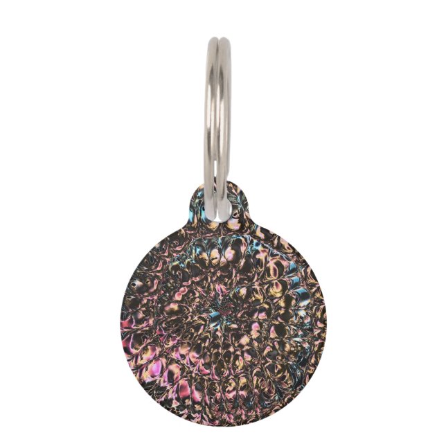 Placa Para Mascotas Espiral Gemstone (Reverso)