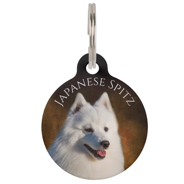 Placa Para Mascotas Espitz japonés (Anverso)