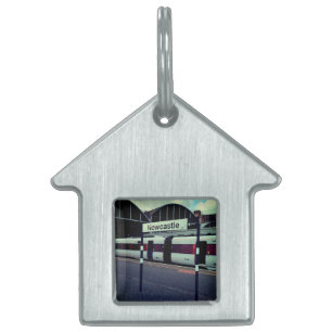 Placa Para Mascotas Estación de tren de Newcastle