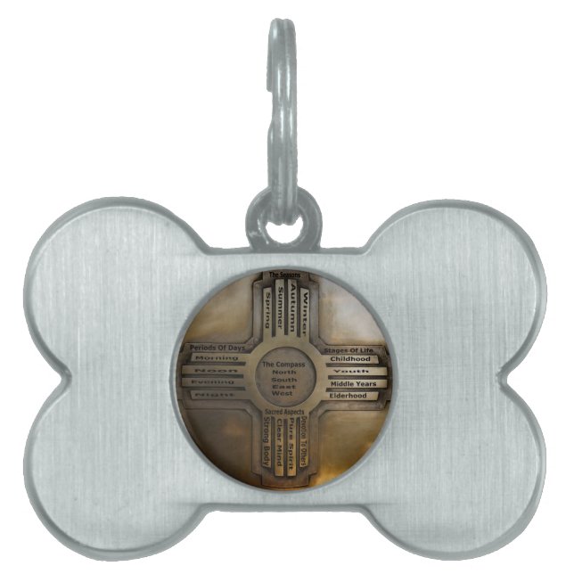 Placa Para Mascotas Estado Zia de New México (Frente)