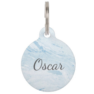 Placa Para Mascotas Estilo de mármol 28 del modelo