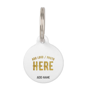 PLACA PARA MASCOTAS ESTILOSO MODERNO PERSONALIZABLE BLANCO VERIFICADO